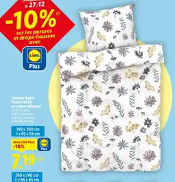 Lidl Livarno home parure de lit en coton mélangé offre