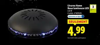 Lidl Livarno home roue lumineuse led offre