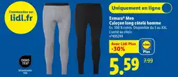 Lidl Esmara men caleçon long côtelé homme offre