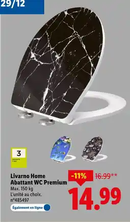 Lidl Livarno home abattant wc premium offre