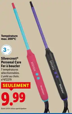Lidl Silvercrest personal care fer à boucler offre