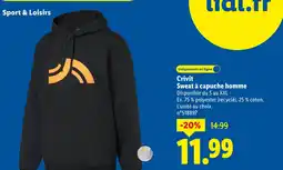 Lidl Crivit sweat à capuche homme offre