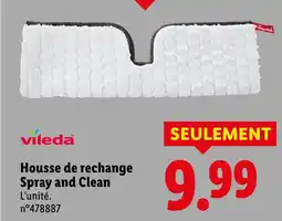 Lidl Vileda housse de recharge spray and clean offre