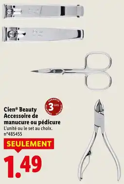 Lidl Cien beauty accessoire de manucure ou pédicure offre