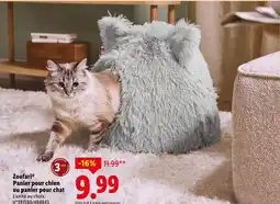Lidl Zoofari panier pour chien ou panier pour chat offre