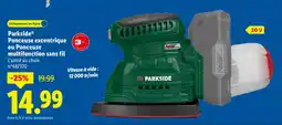 Lidl Parkside ponceuse excentrique offre