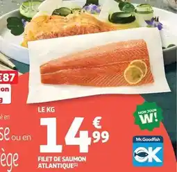 Auchan Supermarché Mon - filet de saumon atlantique offre