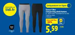 Lidl ESMARA Men Caleçon long côtelé homme offre