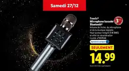 Lidl TRONIC Microphone karaoké Bluetooth offre