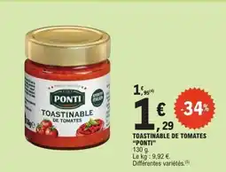 E.Leclerc Toastinable de tomates ponti offre
