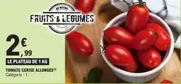 E.Leclerc Tomate cerise allongée offre