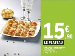 E.Leclerc Canapés tentation offre