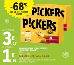 E.Leclerc Mini mozzarella sticks surgelés pickers by mccain offre