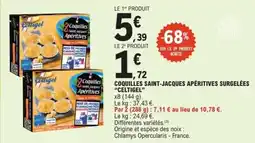 E.Leclerc Coquilles saint jacques apéritives surgelées celtigel offre