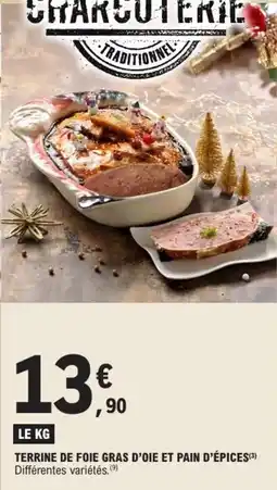 E.Leclerc Terrine de foie gras d'oie et pain d'épices offre