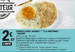 E.Leclerc Coquille saint jacques à la bretonne bigard offre