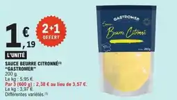 E.Leclerc Sauce beurre citronné gastromer offre