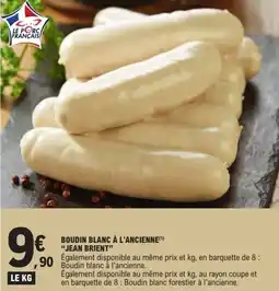 E.Leclerc Boudin blanc à l'ancienne jean brient offre