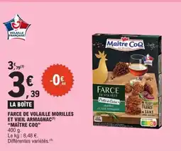 E.Leclerc Farce de volaille morilles et vieil armagnac maître coq offre