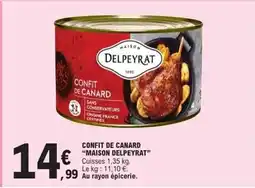 E.Leclerc Confit de canard maison delpeyrat offre