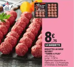 E.Leclerc Boulettes au bœuf nature tendre & plus offre