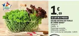 E.Leclerc Salade batavia ou feuille de chêne rouge offre