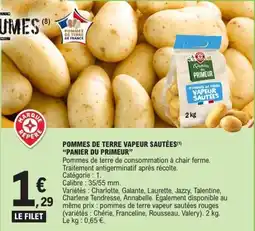 E.Leclerc Pommes de terre vapeur sautées panier du primeur offre