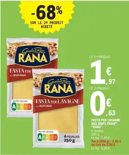 E.Leclerc Pasta per lasagne aux œufs frais rana offre
