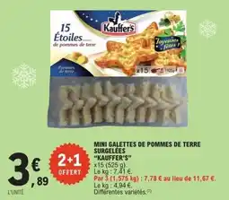 E.Leclerc Mini galettes de pommes de terre surgelées kauffer's offre