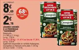 E.Leclerc LÉGUMES CUISINÉS À LA PROVENÇALE CASSEGRAIN offre