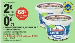 E.Leclerc Cancoillotte igp 6,50% mat.gr. le francomtois offre