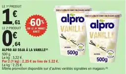 E.Leclerc Alpro au soja à la vanille offre