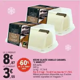 E.Leclerc Bûche glacée vanille caramel l'angélys offre