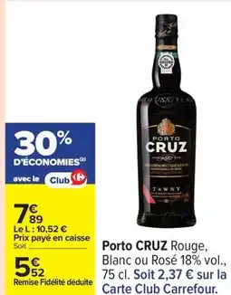 Carrefour CRUZ Porto offre