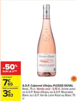Carrefour PLESSIS-DUVAL A.O.P. Cabernet d'Anjou offre