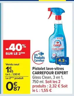Carrefour CARREFOUR EXPERT Pistolet lave-vitres offre
