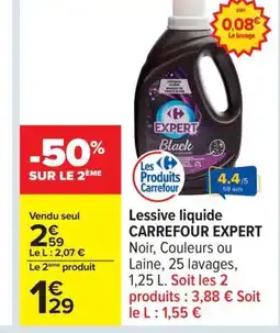 Carrefour CARREFOUR EXPERT Lessive liquide offre