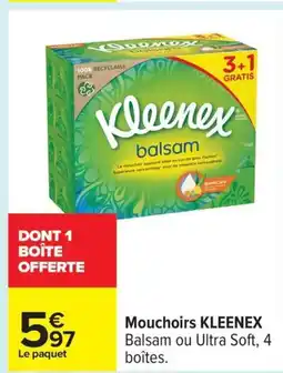 Carrefour KLEENEX Mouchoirs offre