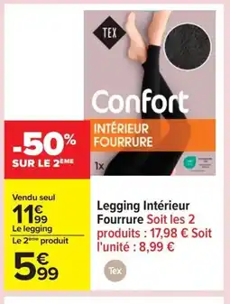 Carrefour Legging Intérieur Fourrure offre