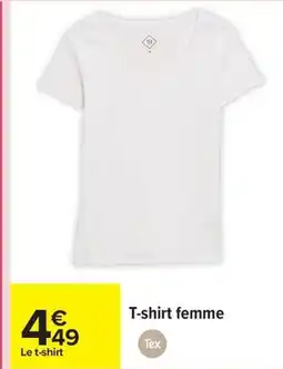 Carrefour TEX T-shirt femme offre