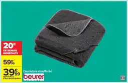 Carrefour BEURER Couverture chauffante offre