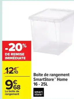 Carrefour Boite de rangement SmartStore Home offre