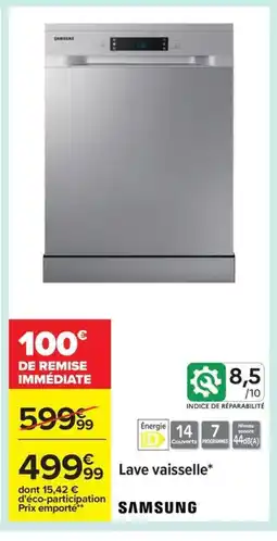 Carrefour SAMSUNG Lave-vaisselle offre