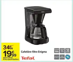 Carrefour TEFAL Cafetière filtre Enigma offre