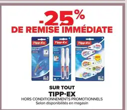 Carrefour TIPP-EX Sur tout offre