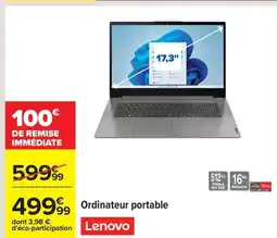 Carrefour LENOVO Ordinateur portable offre