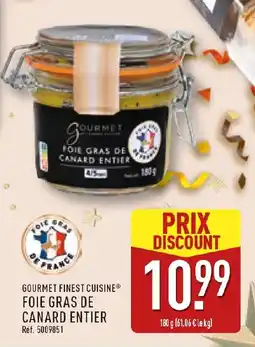 ALDI GOURMET FINEST CUISINE Foie gras de canard entier offre