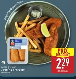 ALDI GOLDEN SEAFOOD 4 panés au poisson offre