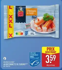ALDI GOLDEN SEAFOOD 48 bâtonnets de surimi offre