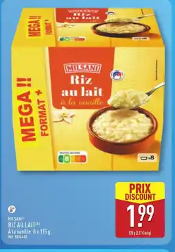 ALDI MILSANI Riz au lait offre
